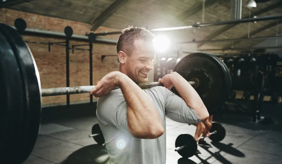 A Person Lifting Weights